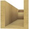 Ekena Millwork 6in. W x 6in. H x 28in. L Rivera Woodgrain TimberThane Rafter Tail, Primed Tan RFTUR06X06X28RIVRCPR - alternate 3